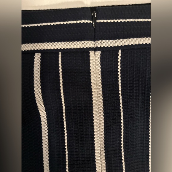 LOFT Striped Faux Wrap Pencil Skirt - Picture 6 of 11